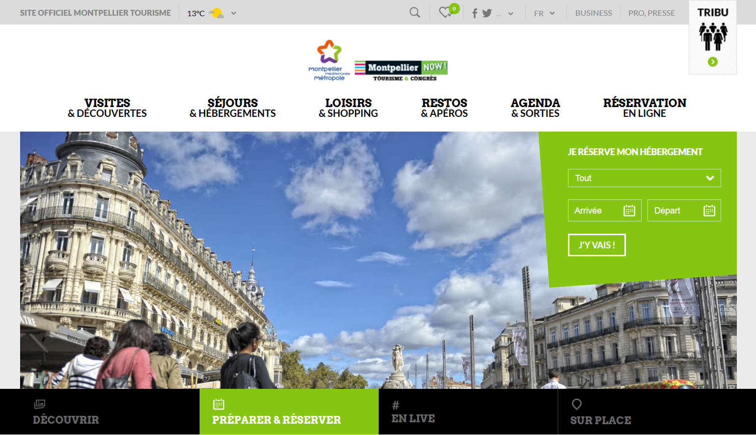 Site Internet De Loffice De Tourisme Et Des Congr S De Montpellier